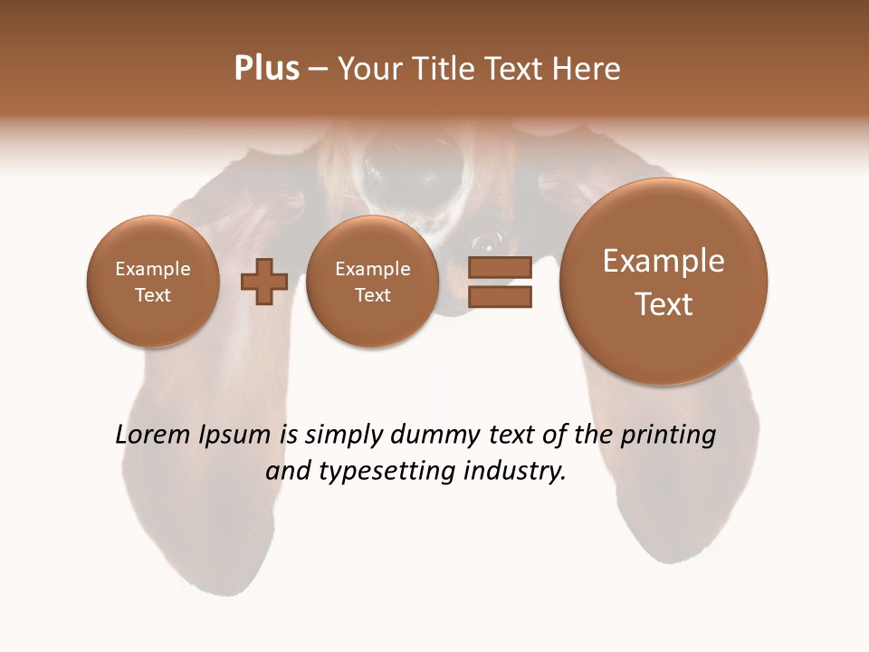 Mutt Pedigree Upside PowerPoint Template
