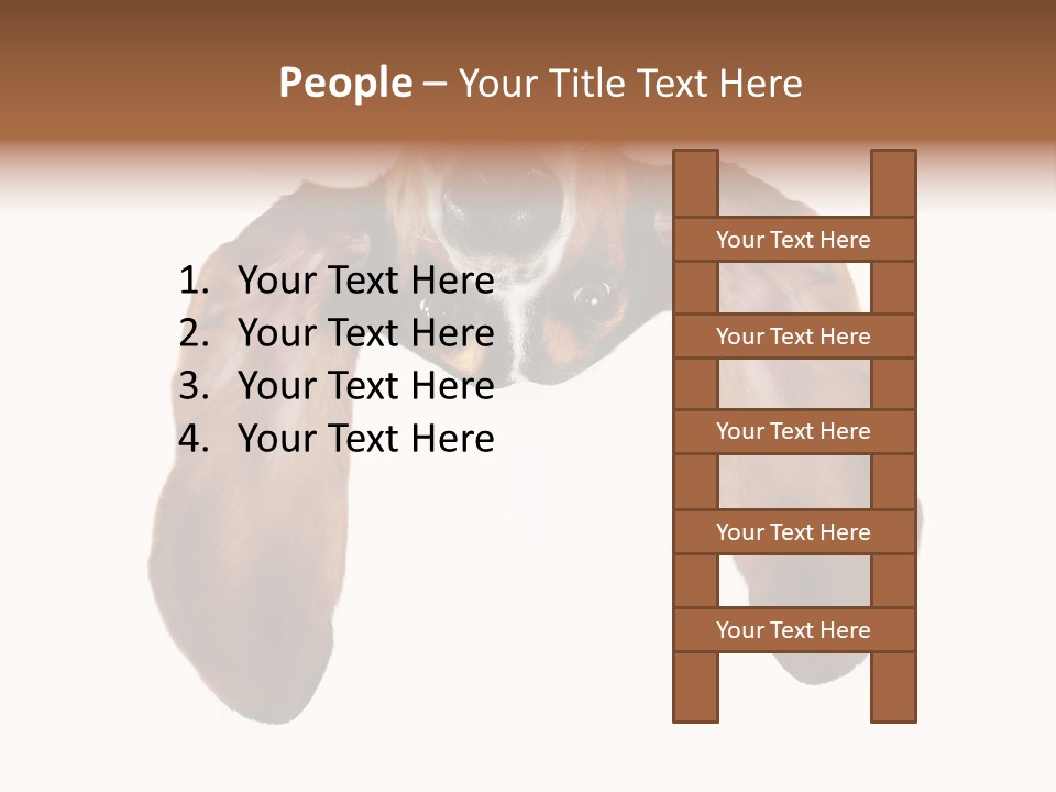 Mutt Pedigree Upside PowerPoint Template