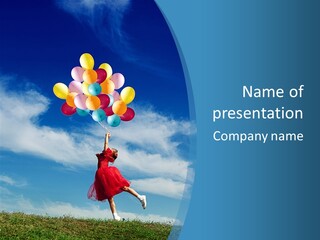 Grass Happiness Laughter PowerPoint Template