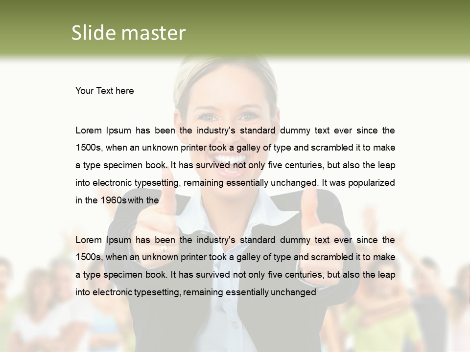 Person Woman Businessman PowerPoint Template