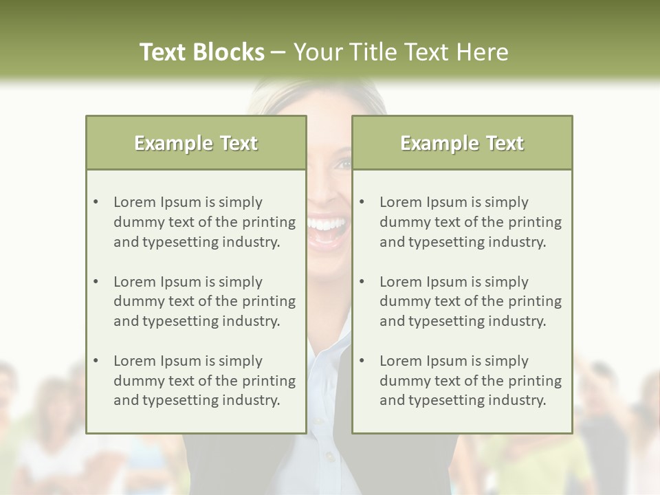 Person Woman Businessman PowerPoint Template