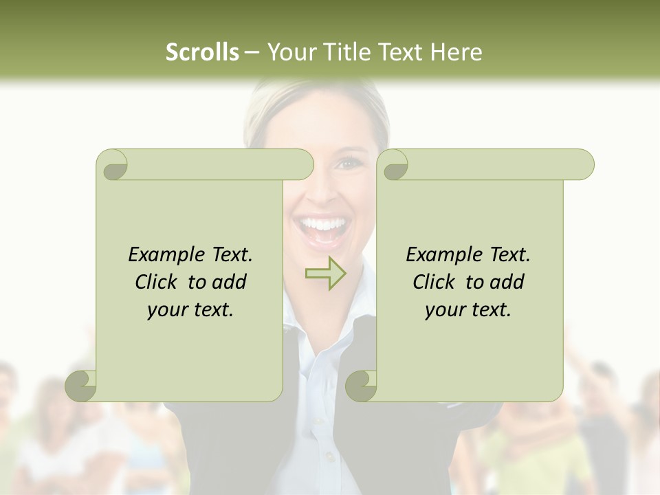 Person Woman Businessman PowerPoint Template