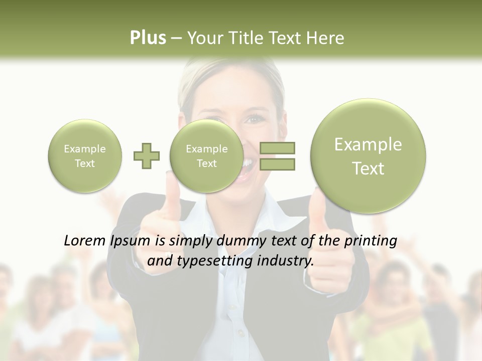 Person Woman Businessman PowerPoint Template