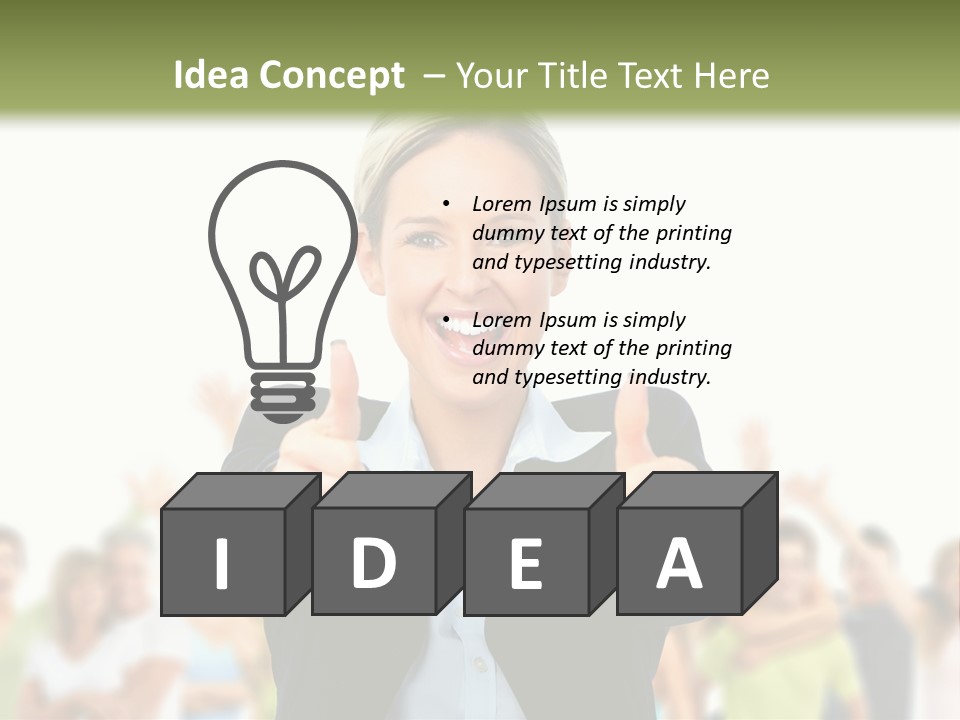 Person Woman Businessman PowerPoint Template