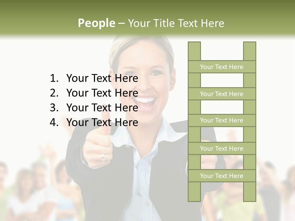 Person Woman Businessman PowerPoint Template