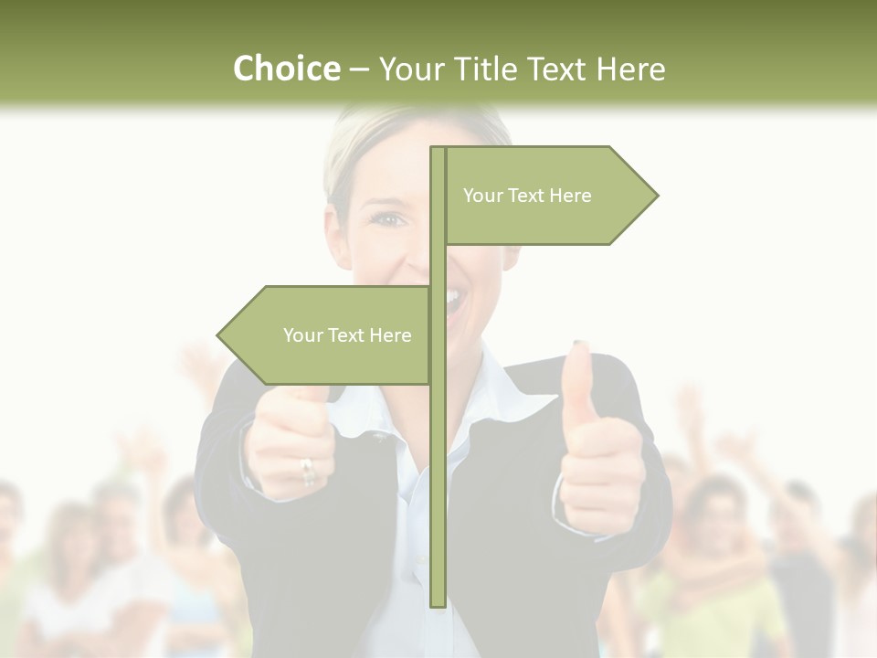 Person Woman Businessman PowerPoint Template