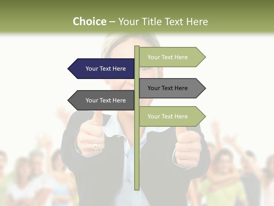 Person Woman Businessman PowerPoint Template