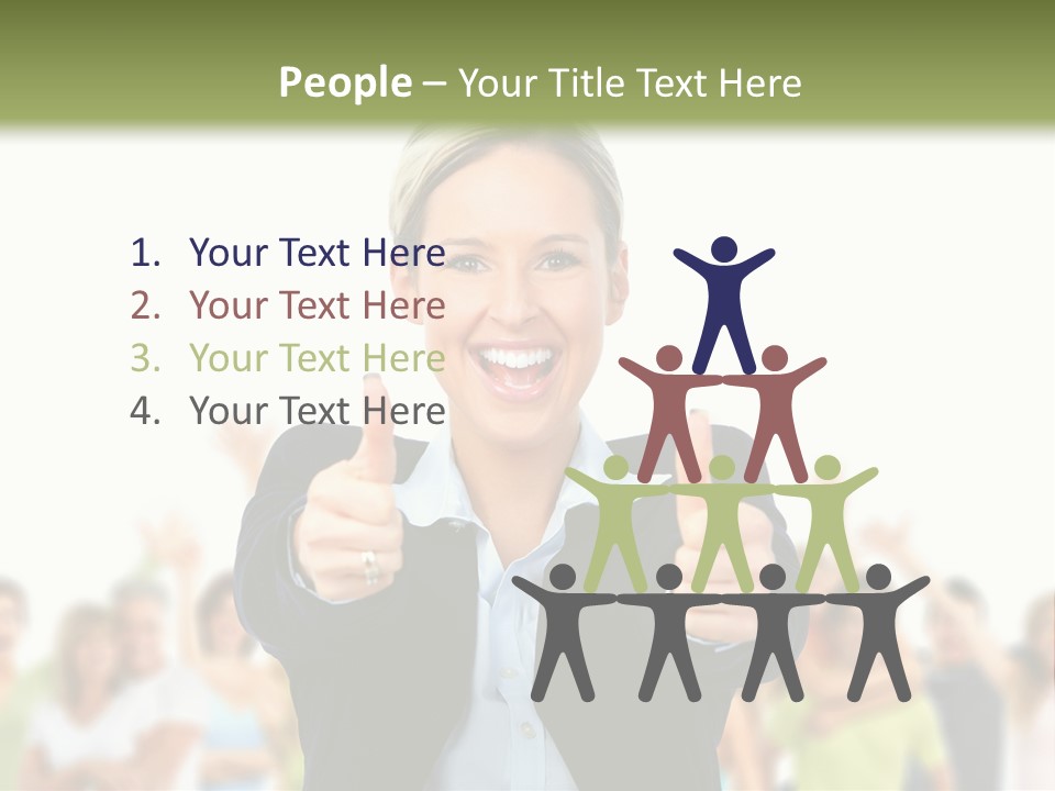 Person Woman Businessman PowerPoint Template
