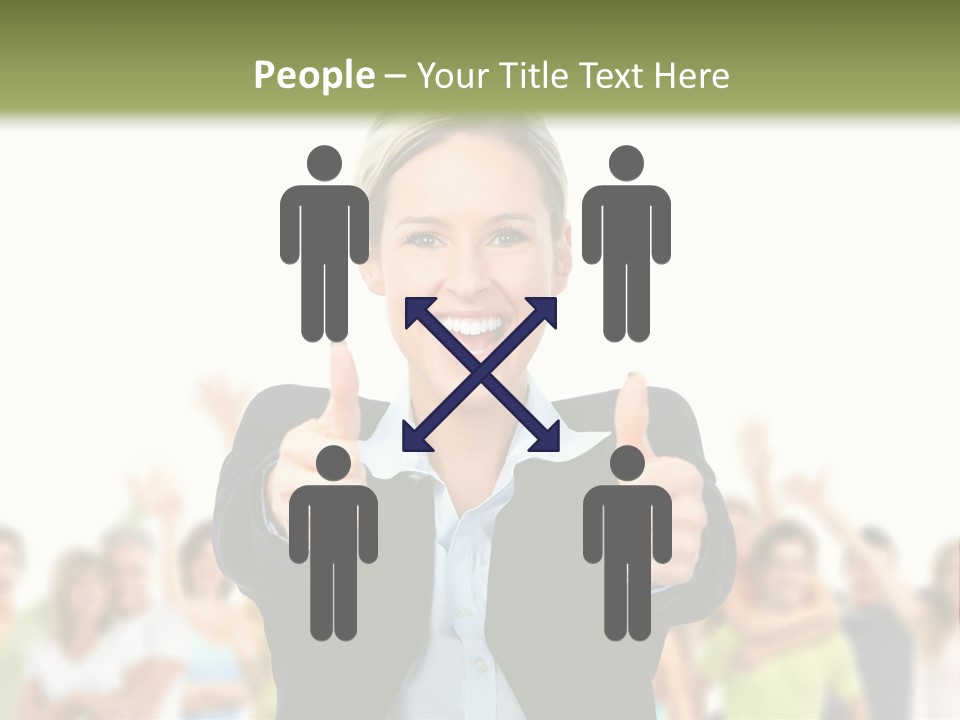 Person Woman Businessman PowerPoint Template