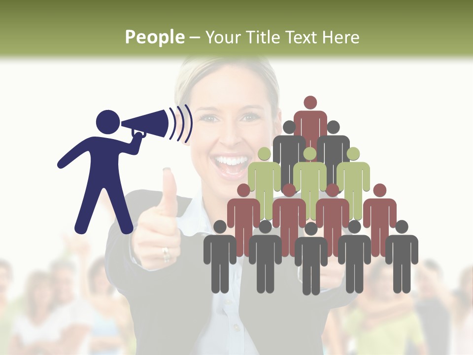 Person Woman Businessman PowerPoint Template