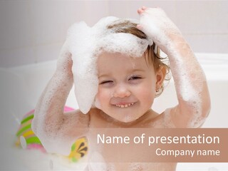 Girl Portrait One PowerPoint Template