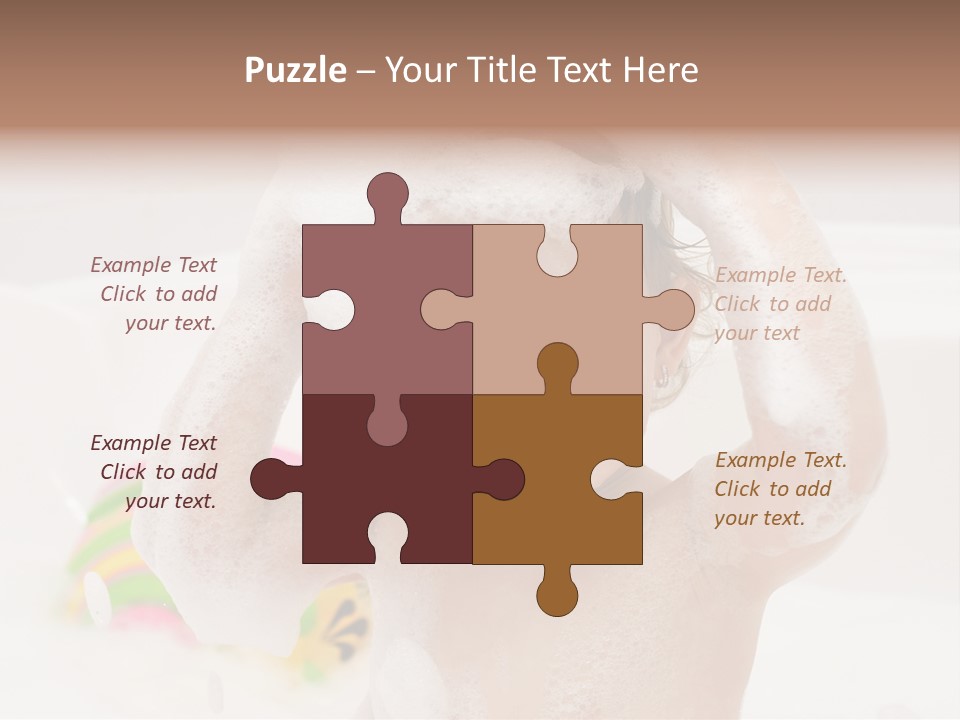 Girl Portrait One PowerPoint Template