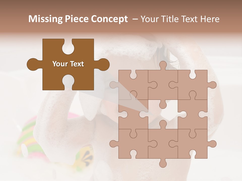 Girl Portrait One PowerPoint Template