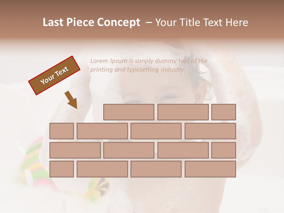 Girl Portrait One PowerPoint Template