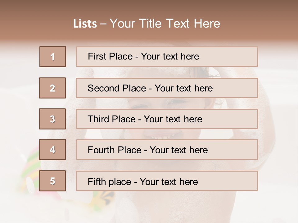 Girl Portrait One PowerPoint Template