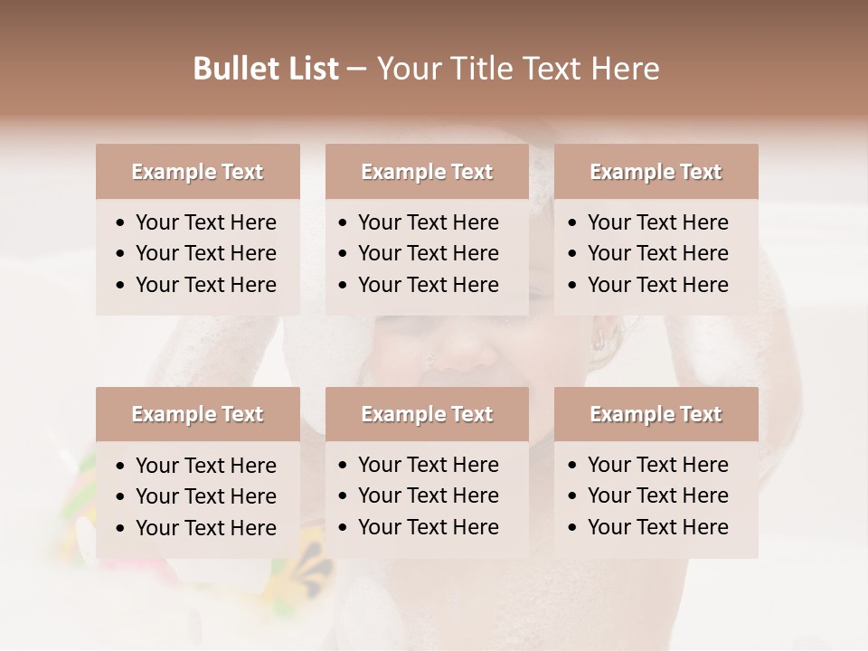 Girl Portrait One PowerPoint Template