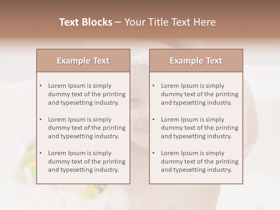 Girl Portrait One PowerPoint Template