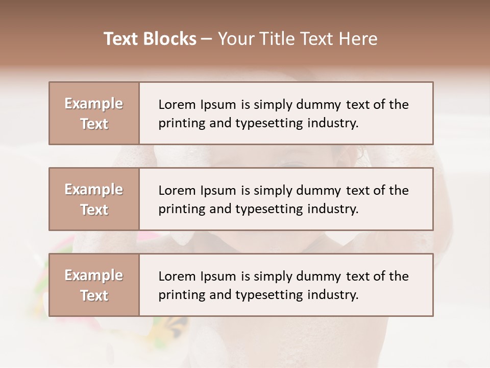 Girl Portrait One PowerPoint Template