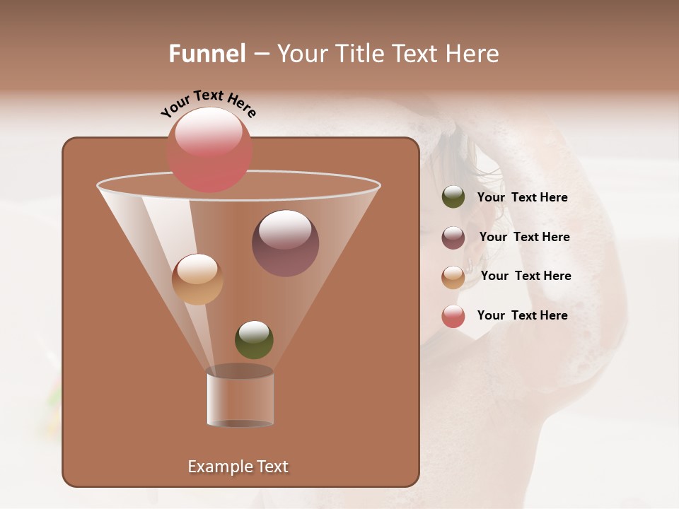 Girl Portrait One PowerPoint Template