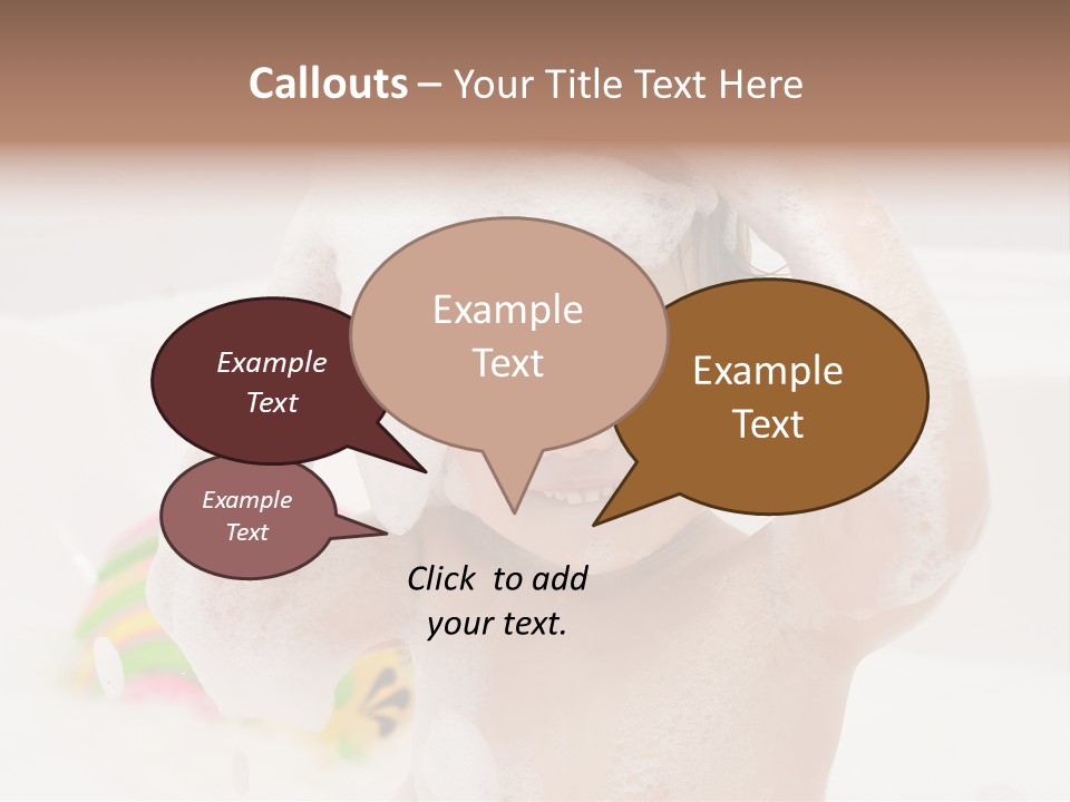 Girl Portrait One PowerPoint Template