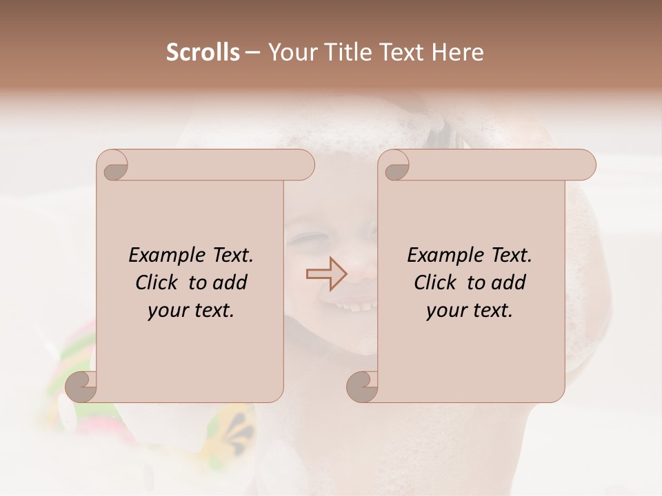 Girl Portrait One PowerPoint Template