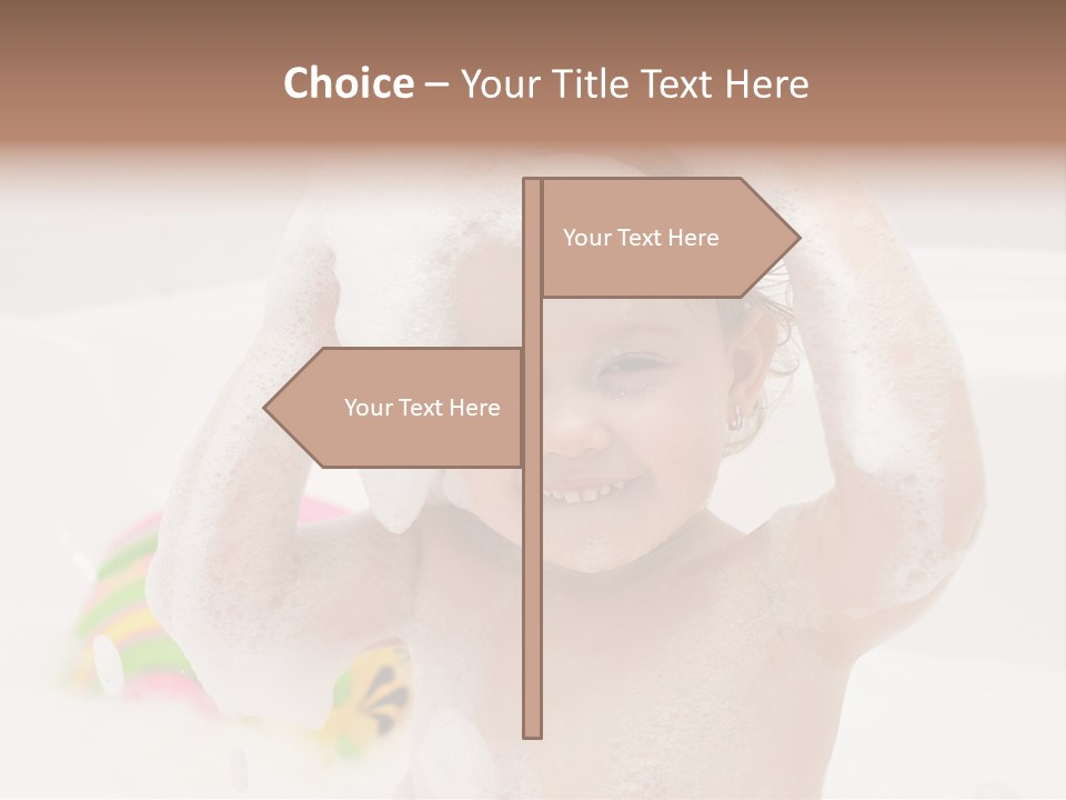 Girl Portrait One PowerPoint Template