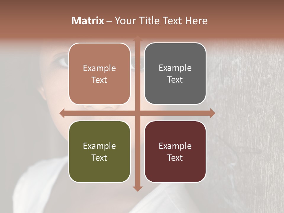 Girl Horizontal Ethnicity PowerPoint Template