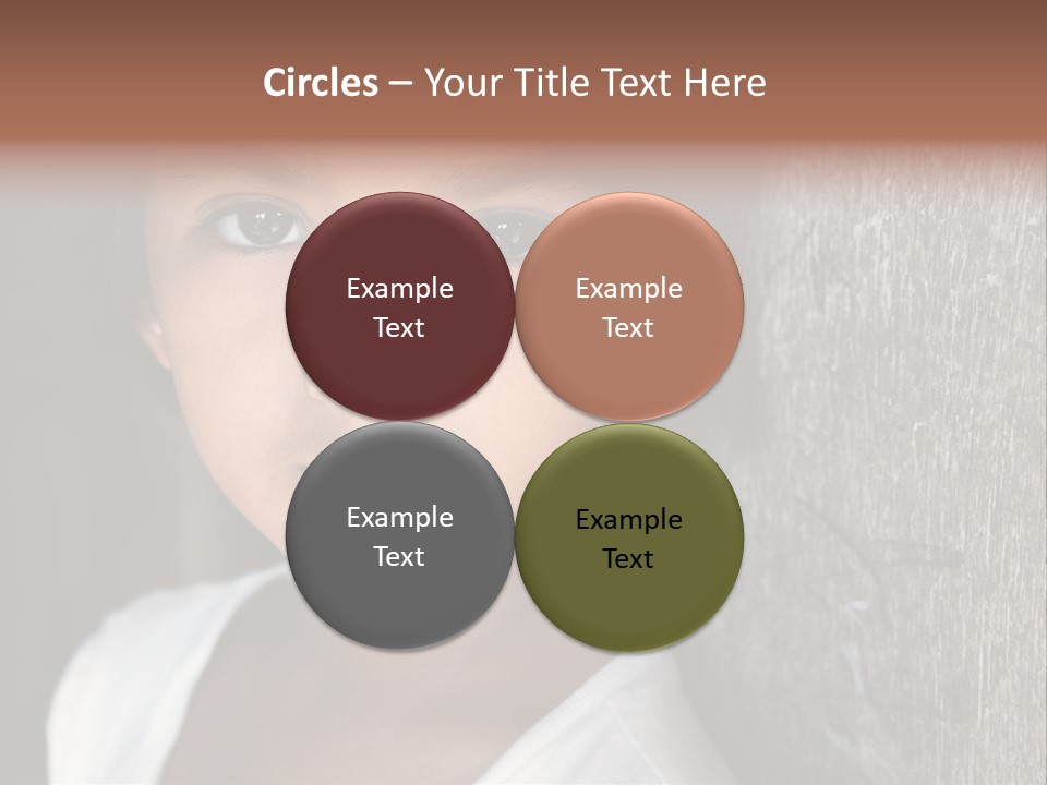 Girl Horizontal Ethnicity PowerPoint Template