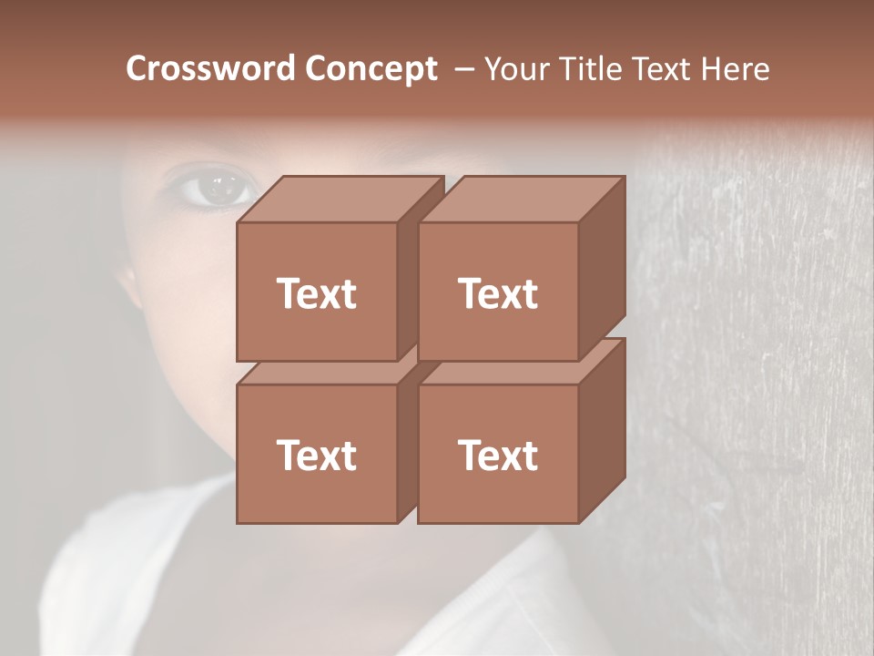 Girl Horizontal Ethnicity PowerPoint Template