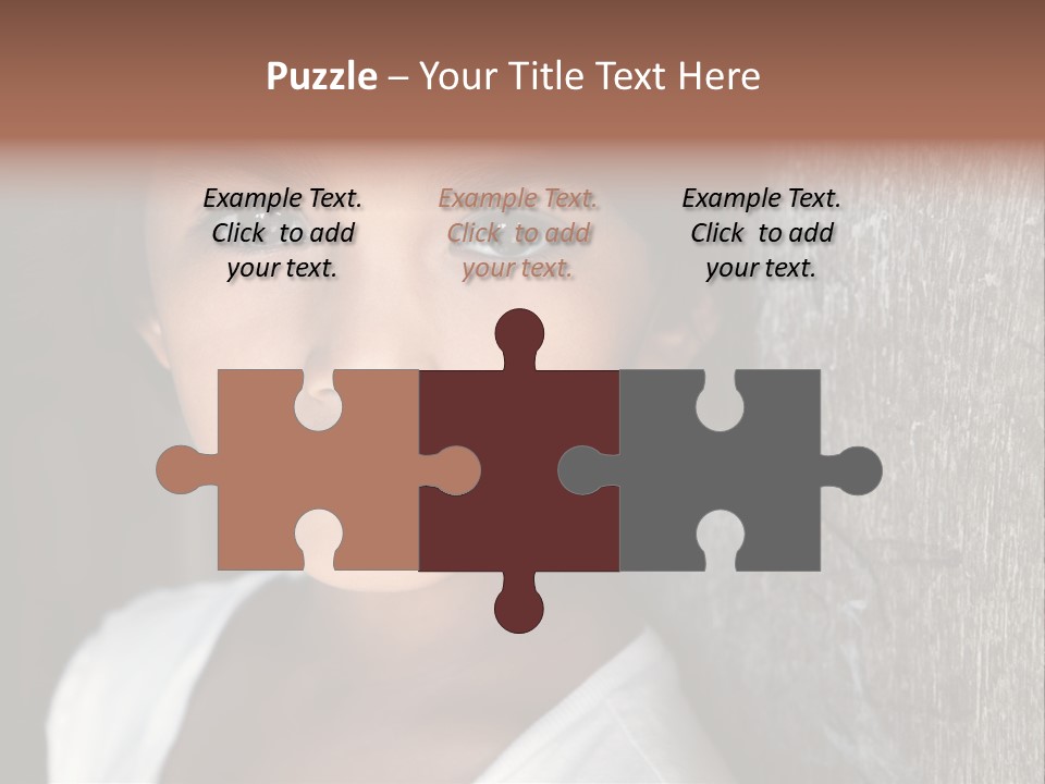 Girl Horizontal Ethnicity PowerPoint Template