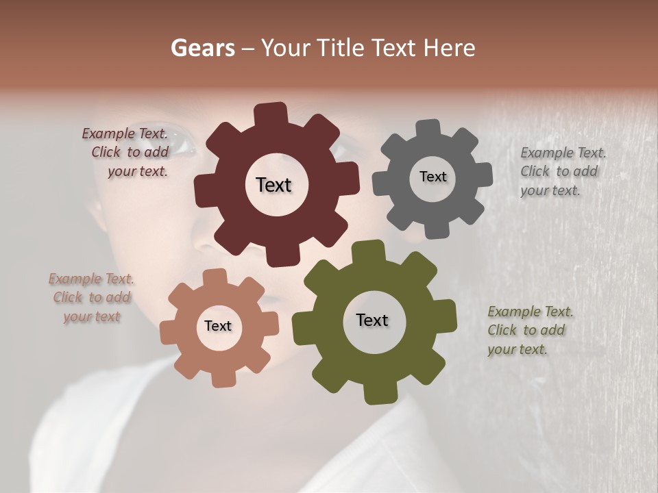 Girl Horizontal Ethnicity PowerPoint Template