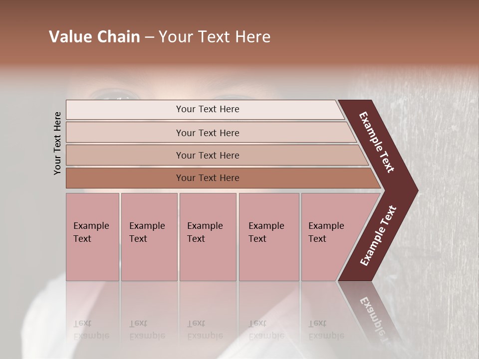 Girl Horizontal Ethnicity PowerPoint Template