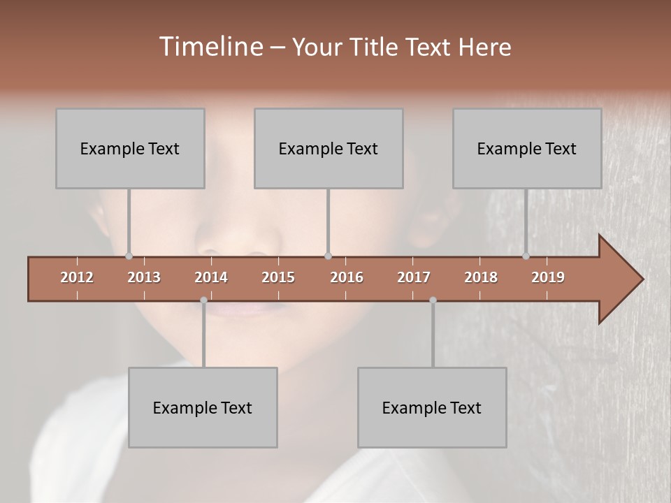 Girl Horizontal Ethnicity PowerPoint Template
