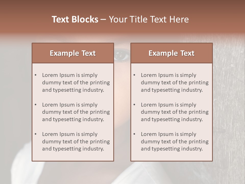 Girl Horizontal Ethnicity PowerPoint Template
