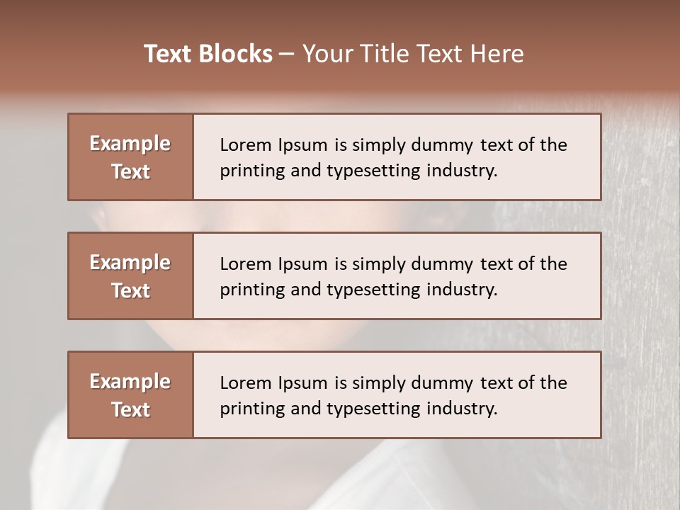 Girl Horizontal Ethnicity PowerPoint Template