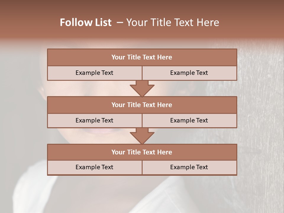 Girl Horizontal Ethnicity PowerPoint Template