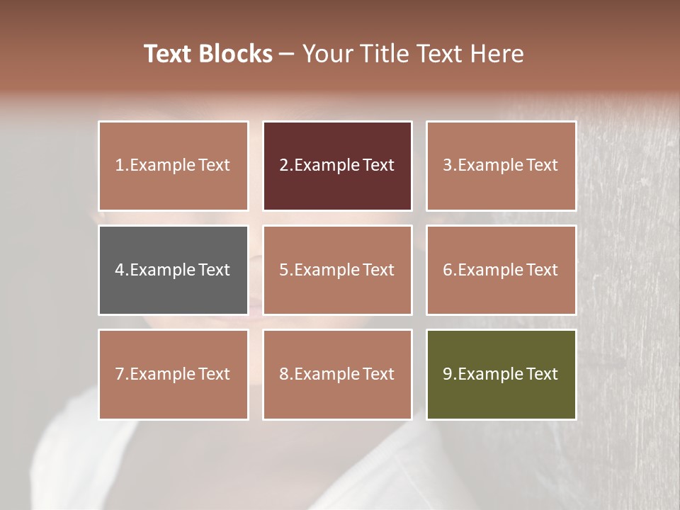 Girl Horizontal Ethnicity PowerPoint Template