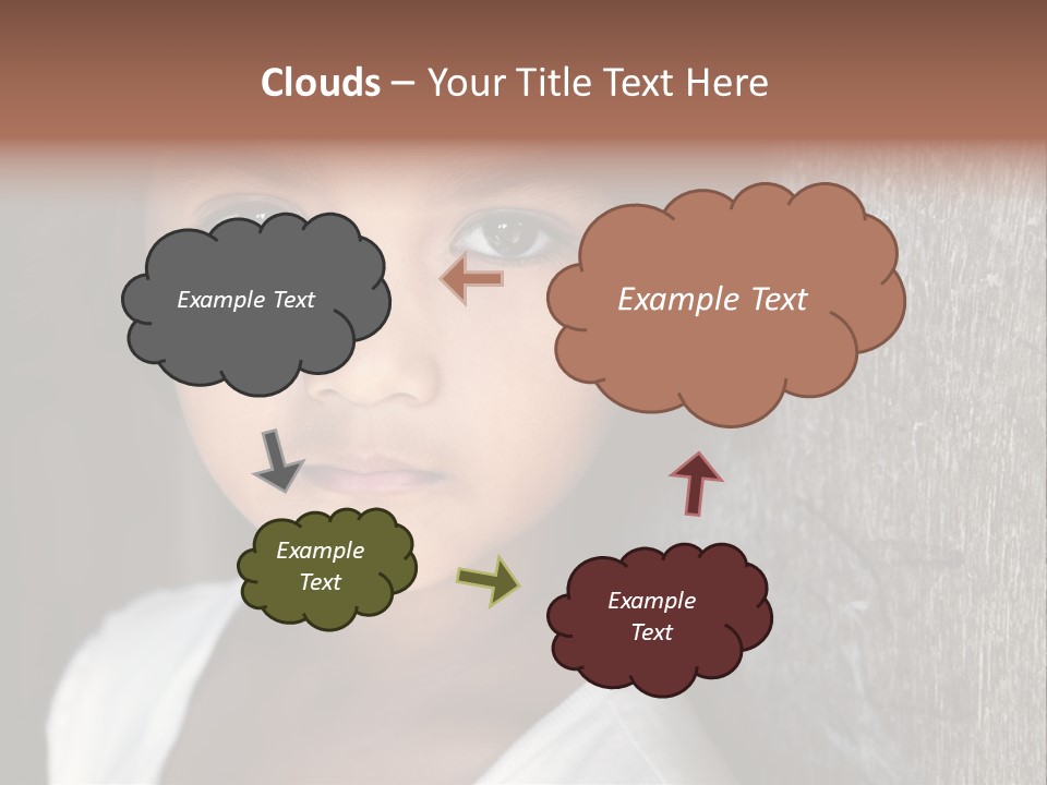 Girl Horizontal Ethnicity PowerPoint Template