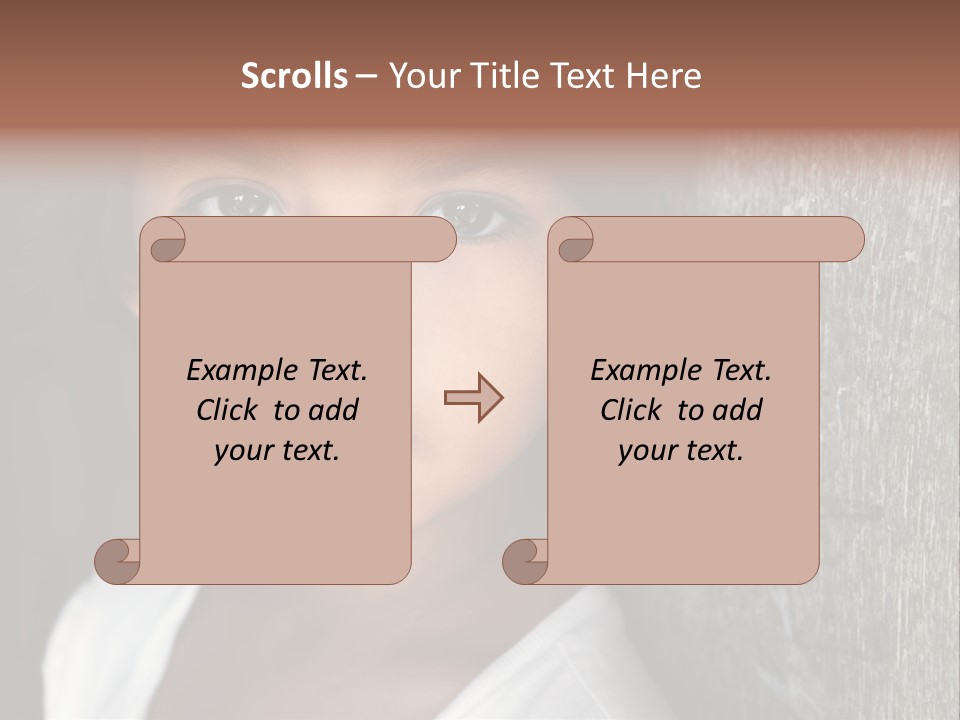 Girl Horizontal Ethnicity PowerPoint Template