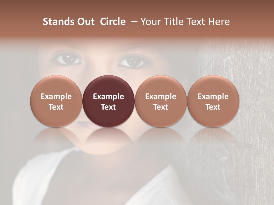 Girl Horizontal Ethnicity PowerPoint Template