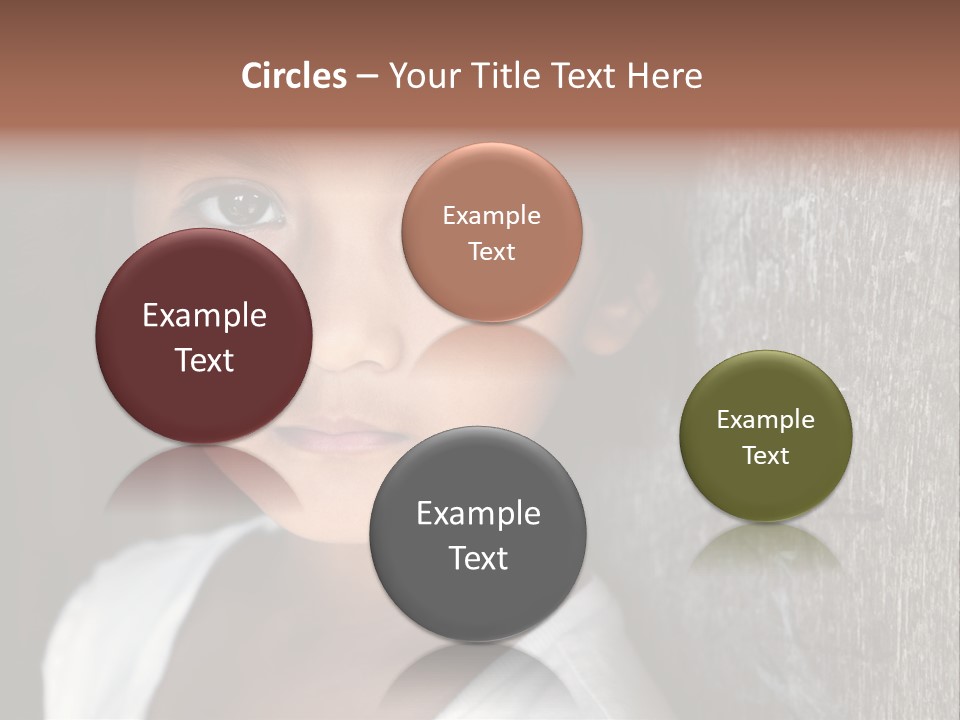 Girl Horizontal Ethnicity PowerPoint Template