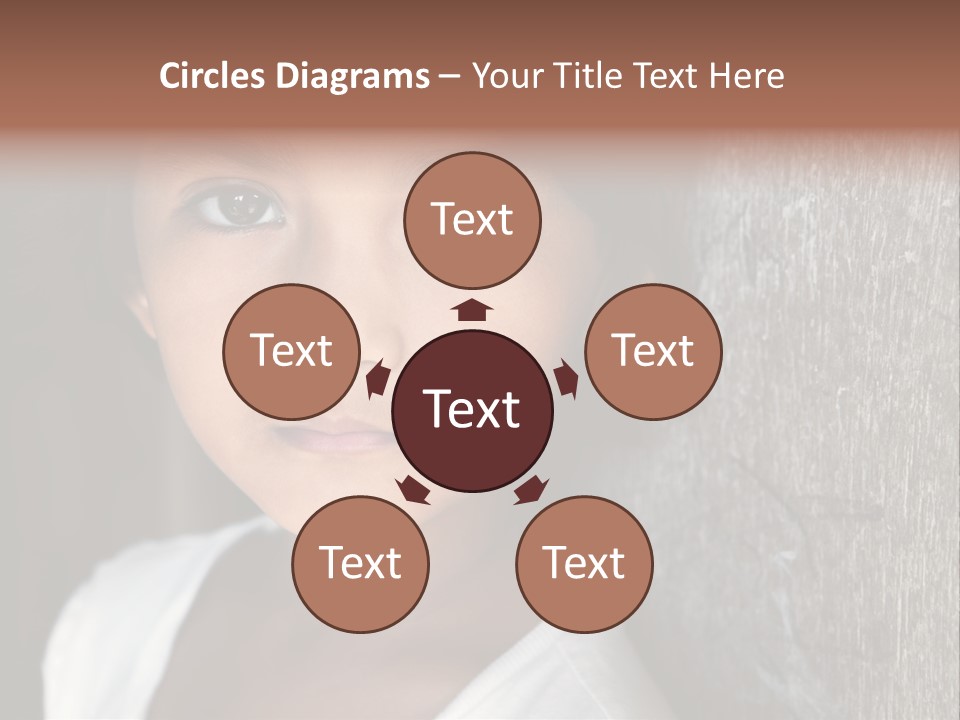 Girl Horizontal Ethnicity PowerPoint Template