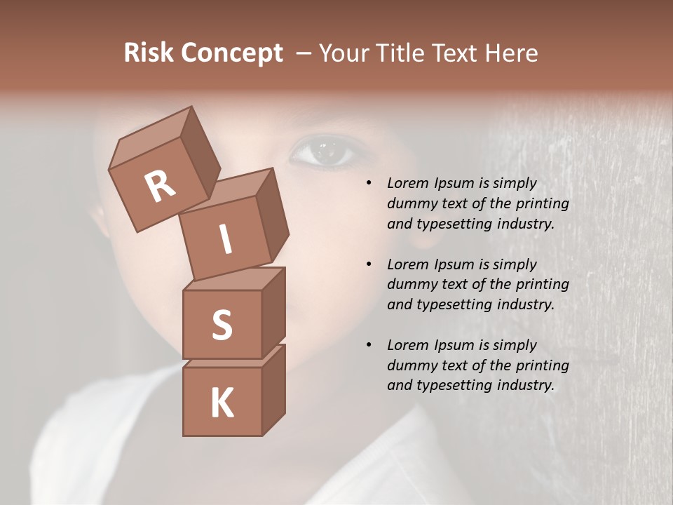 Girl Horizontal Ethnicity PowerPoint Template