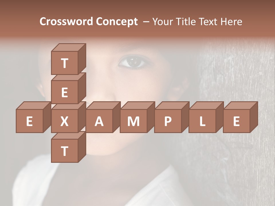 Girl Horizontal Ethnicity PowerPoint Template