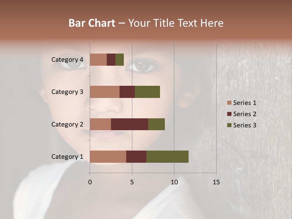 Girl Horizontal Ethnicity PowerPoint Template