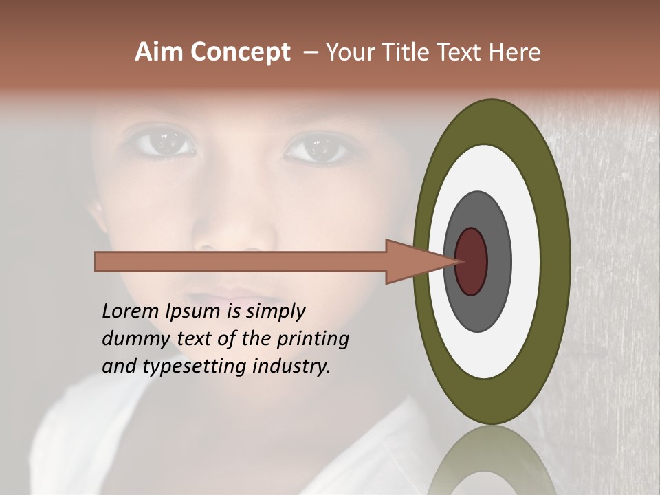 Girl Horizontal Ethnicity PowerPoint Template