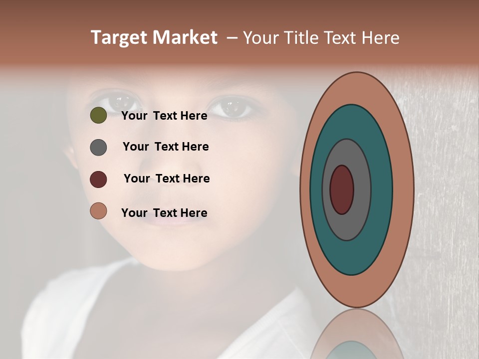 Girl Horizontal Ethnicity PowerPoint Template