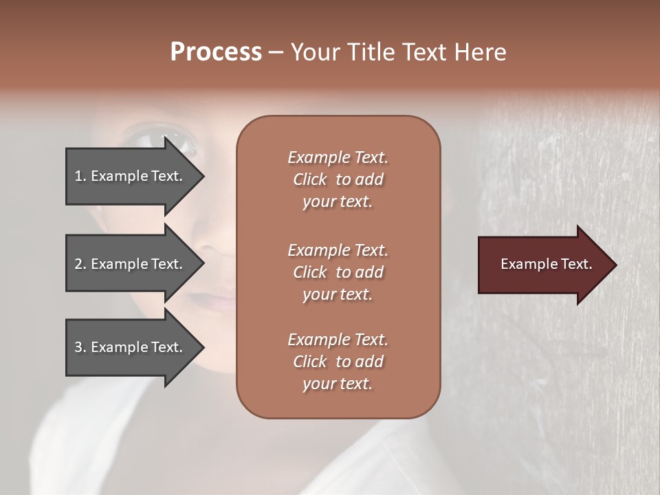 Girl Horizontal Ethnicity PowerPoint Template