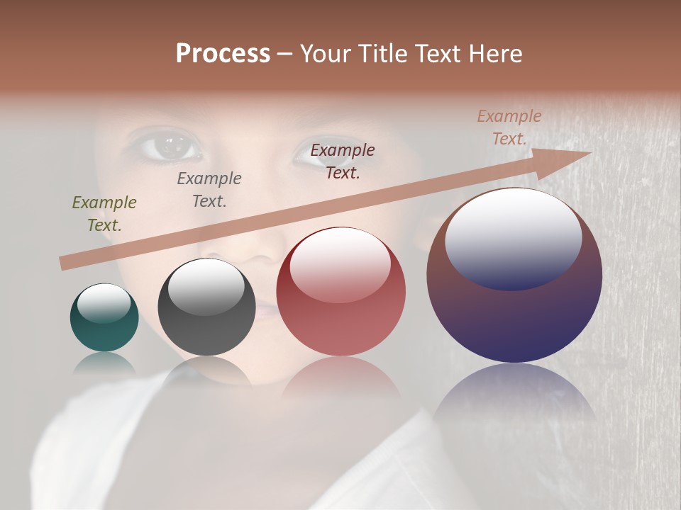 Girl Horizontal Ethnicity PowerPoint Template