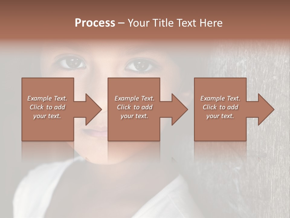 Girl Horizontal Ethnicity PowerPoint Template